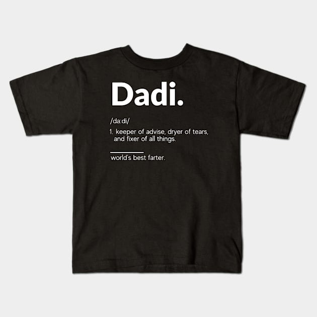 Dad Definition - Funny Fathers Day Gift Kids T-Shirt by StarTshirts